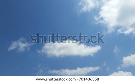 clear and blue sky clouds on a summer day