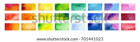 Color highlight stripes, banners drawn with japan markers. Stylish highlight elements for design. Vector highlight marker stroke, spots bright color Royalty-Free Stock Photo #701441023