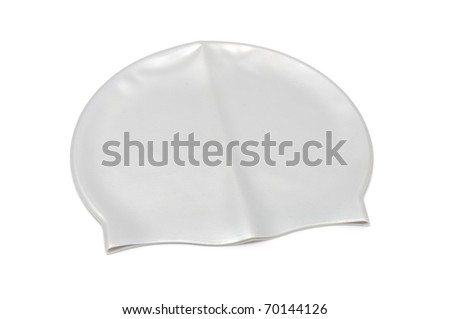 Swim Cap Isolated on White Background Royalty-Free Stock Photo #70144126