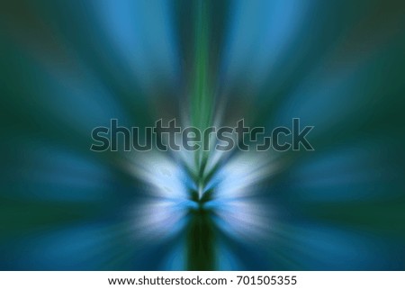 Butterfly of dark and green rays