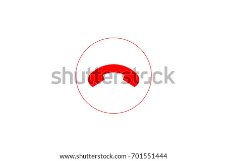 end call icon Royalty-Free Stock Photo #701551444