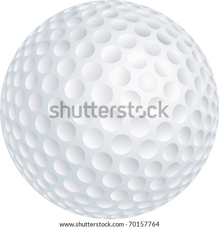 Vector illustration of golf ball
