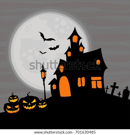 halloween pumpkin theme art vector