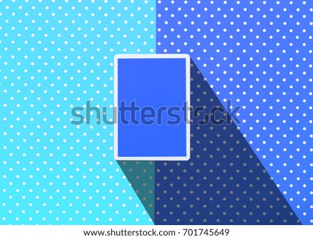 Playing cards with colorful topped background