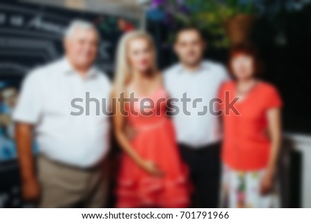
Blurred people at birthday party. PHOTOSESSION