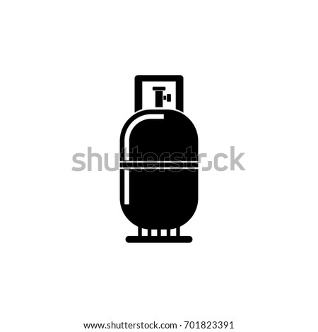 Gas bottle vector icon