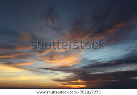 The sky during the sunset time, Canggu in Bali Island, Indonesia