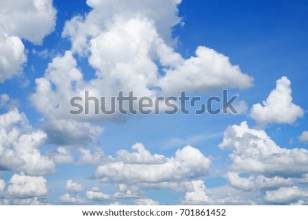 abstract white cloud on blue sky nature background