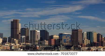 Afternoon Light Falls Upon the Mile High City Skyline