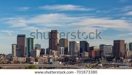 Cirrus Clouds Over the Denver Skyline