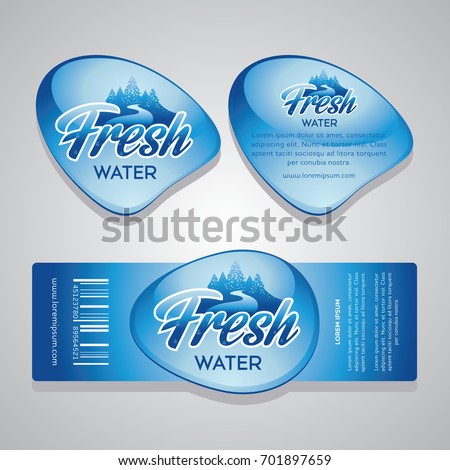Drinking Water Label Royalty-Free Stock Photo #701897659