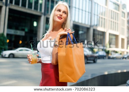 Image of woman with packages