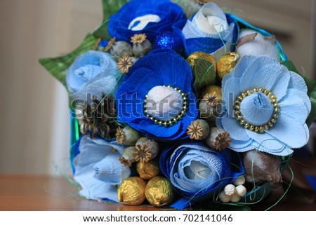 a bouquet of handmade chocolates