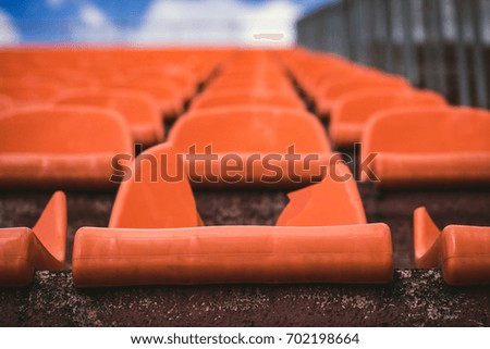 armchairs in the stadium