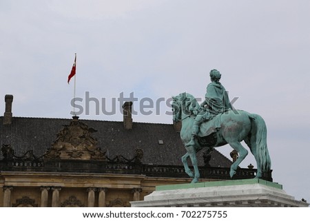  The square of Amalienborg Royal Palace