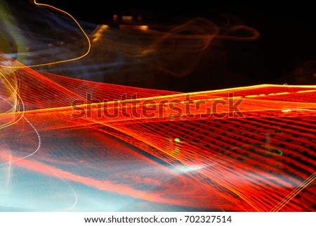Abstract colour background made from blurred lights