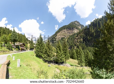 Val Calanca, Switzerland:  pictures of the wooded and steep valley