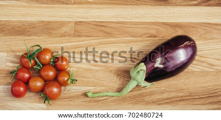 Vegetables on a dark background