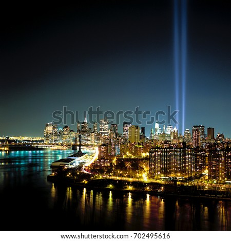 Twin Towers Light Beams