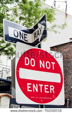 Do not enter - one way
