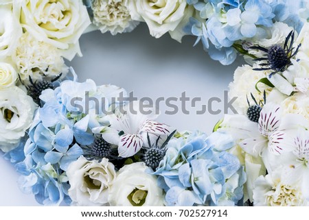 Beautiful flowers as a background.