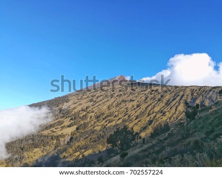  mountain Rinjani at Lombok, Indonesia