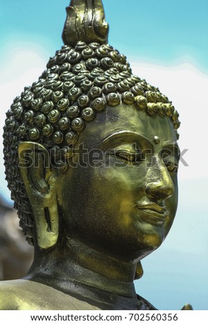 Buddha image in Thai temple