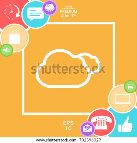 Clouds line icon