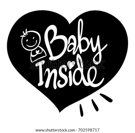 English phrase for baby inside illustration