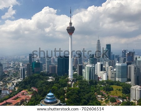 Kuala Lumpur City skyline Royalty-Free Stock Photo #702606514