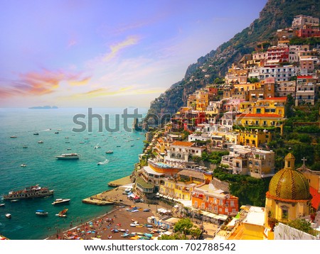 Positano, amalfi, Italy Royalty-Free Stock Photo #702788542
