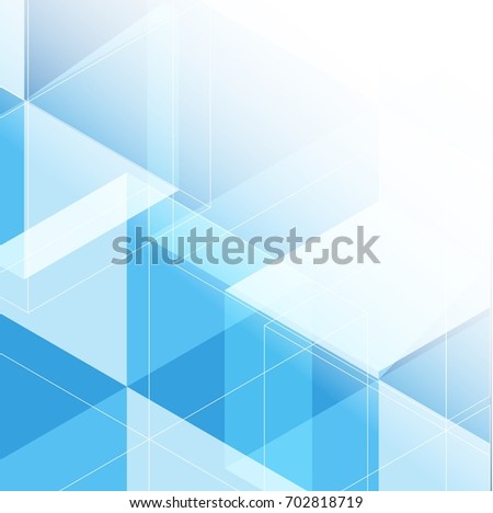 Abstract blue hexagon background. Technology polygonal design. Digital futuristic minimalism. Grid Mosaic Vector