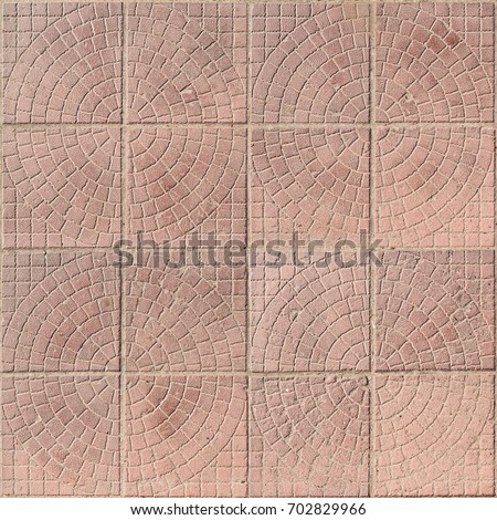 Seamless circle pattern, pavement plates, tile texture