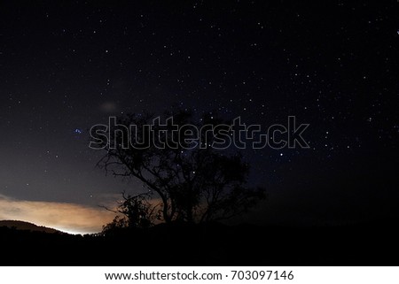 Stars and sky of the Australian outback 