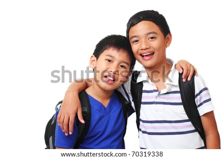picture of happy asian boys