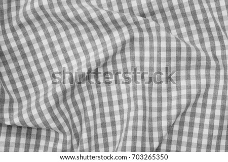 gray and white color checkered fabric background texture