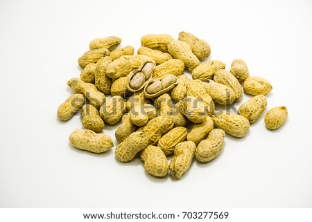 peanut isolated white background 