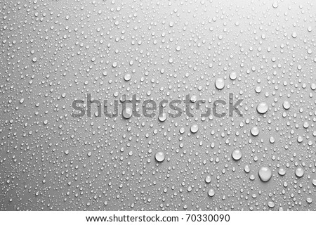 water drops an white background Royalty-Free Stock Photo #70330090