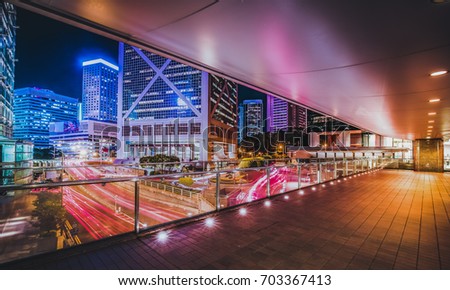 Hong Kong Central Night Scene 2017