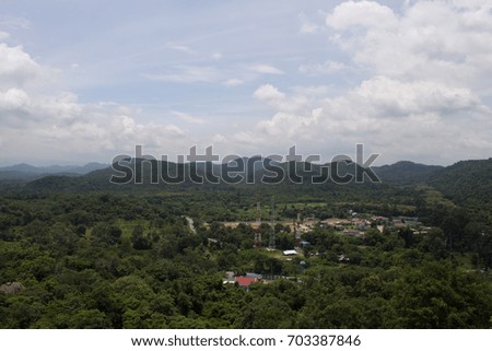 Landscape Picture:City in Forest