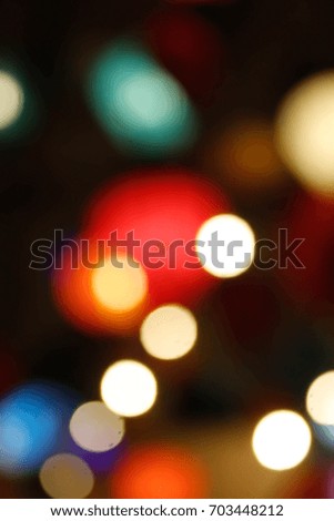 Park at night and the light, beautiful.Night city street lights background/candle light boke blur for background