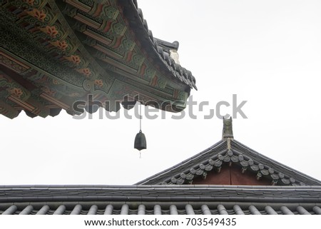 Beautiful old Buddhist temple in Korea