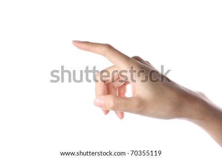 Female Hand Pointing Selection Royalty-Free Stock Photo #70355119