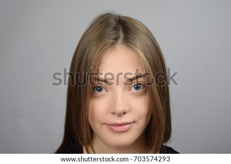 
Portrait of a young pretty girl