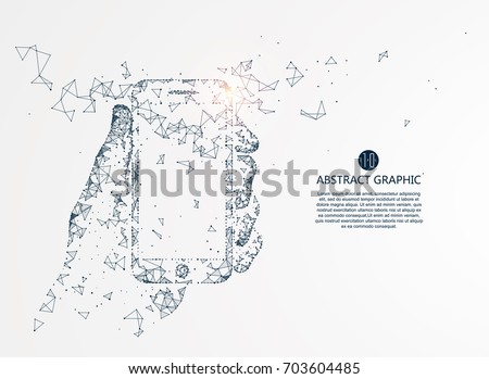 Mobile Internet technology, vector illustration. Royalty-Free Stock Photo #703604485