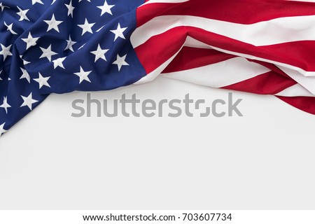 American flag for Memorial Day, 4th of July or Labour Day Royalty-Free Stock Photo #703607734