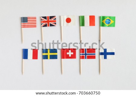 Colorful Cocktail National Flags