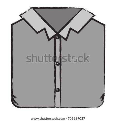 colored blurred silhouette of man shirt folded vector illustration