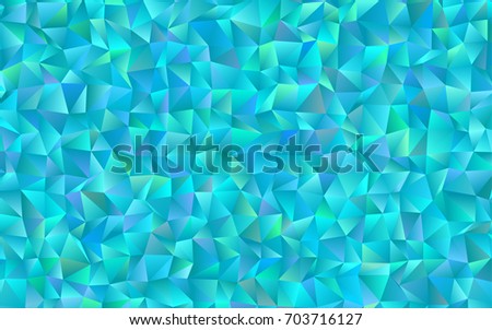 Light BLUE vector abstract polygonal pattern. Triangular geometric sample with gradient.  Triangular pattern for your business design.