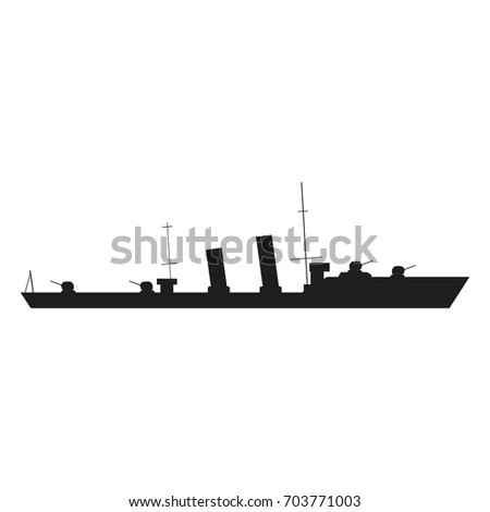 Ship silhouettes Vector black icon on white background